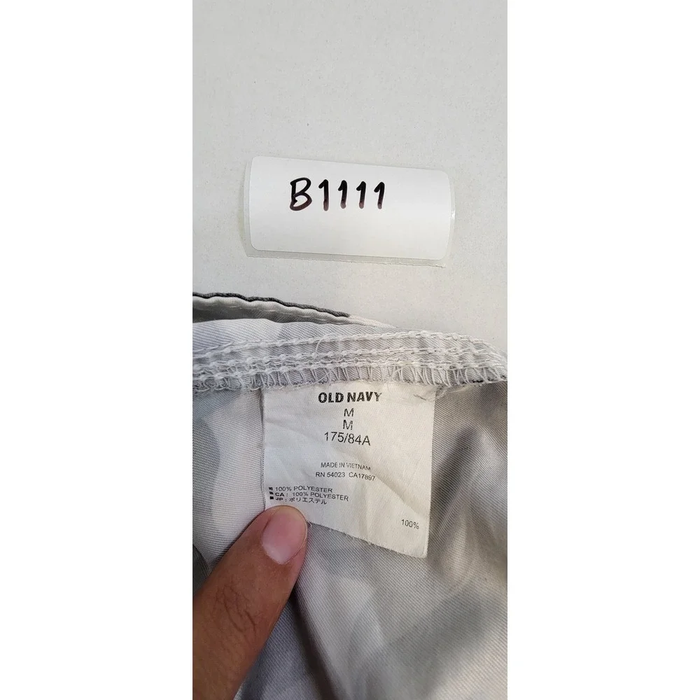 Old Navy Men's Floral Swim Trunks Board‎ Shorts Black White Hibiscus Size M